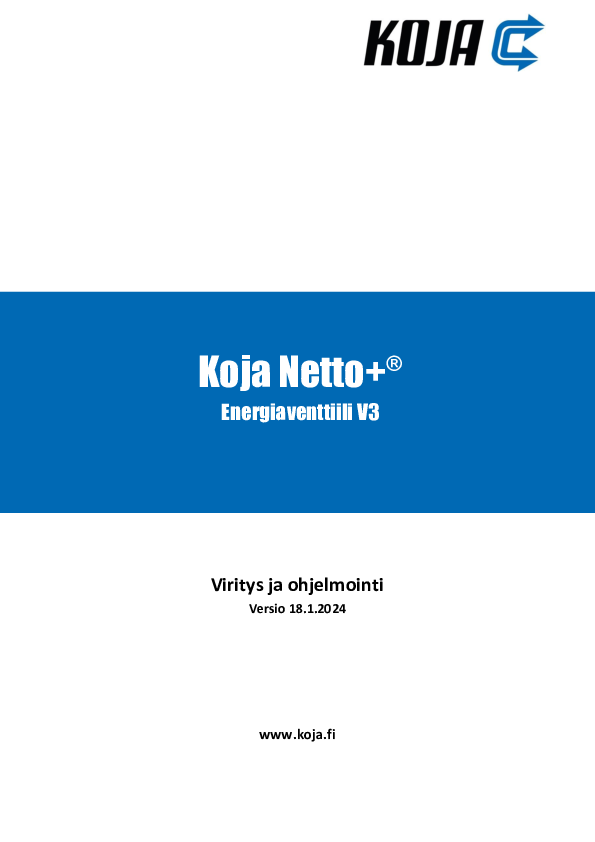Koja Netto+® - Viritysohje V3