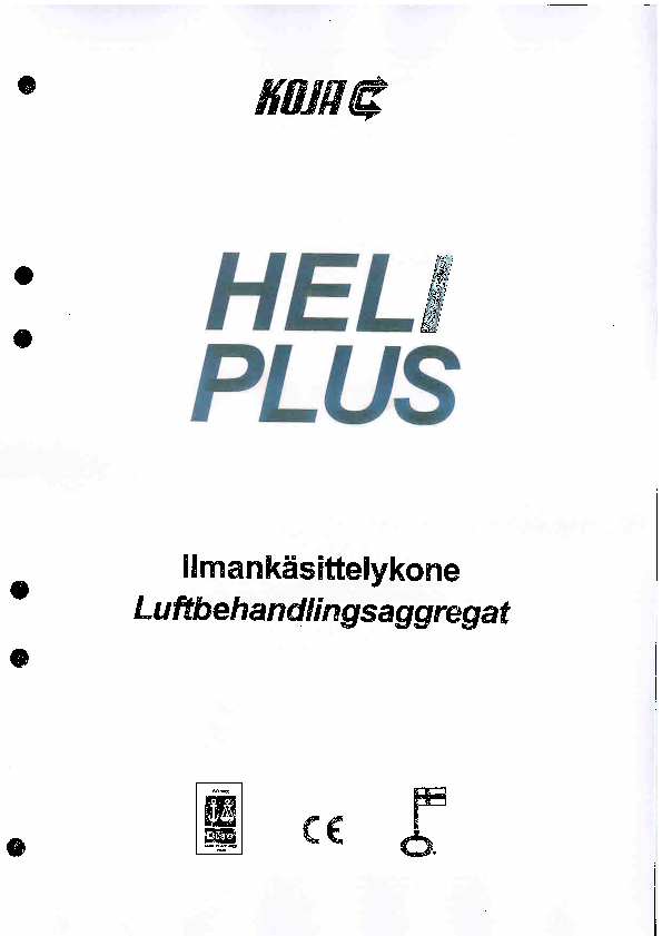 HeliPlus-ilmankäsittelykone 1998: esite